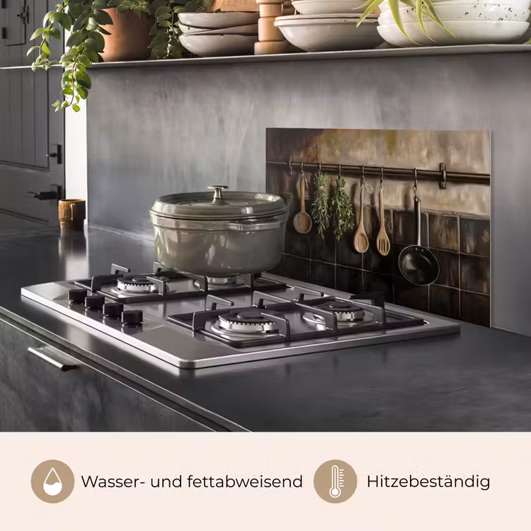 Keukengerei - Rustiek - Tegels - Kruiden keuken achterwand spatscherm klein -usp_DE