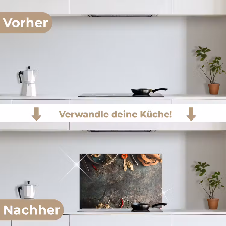 Culinaire Kunstenaarspalet keuken achterwand spatscherm klein -voor_na_DE