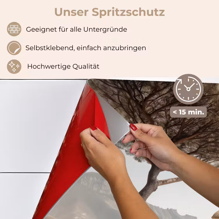 Kust - Klif - Boom - Gebouw keuken achterwand spatscherm klein -spatscherm_DE