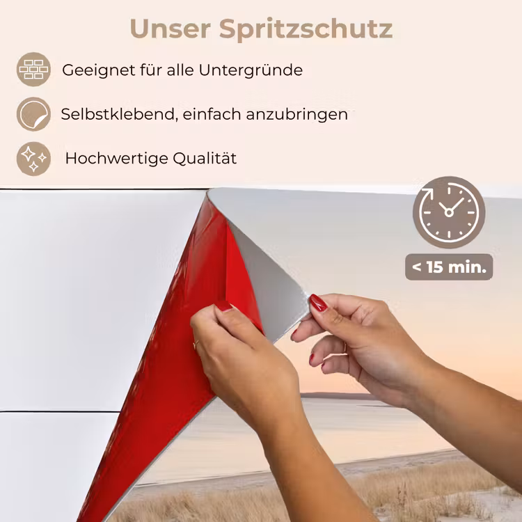 Kustlijn - Horizon - Hek keuken achterwand spatscherm klein -spatscherm_DE