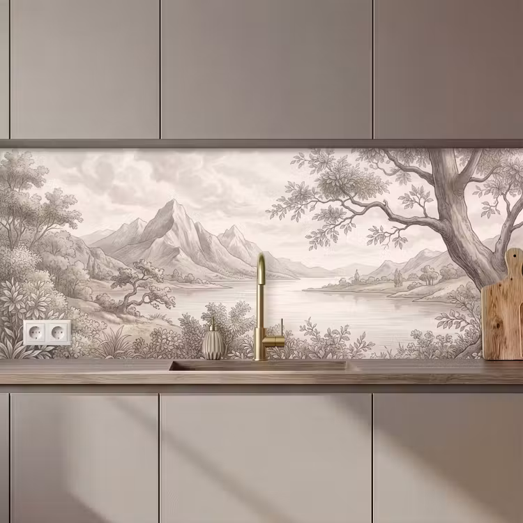 Landschap - Bergen - Meer - Natuur keuken achterwand 2 middel zz_3dshopping