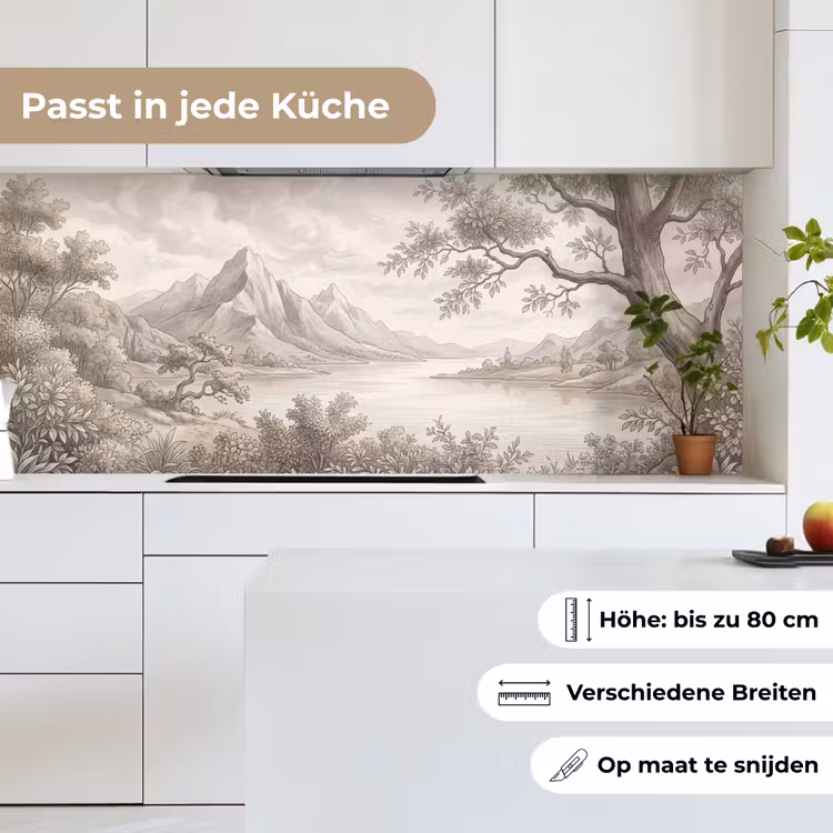 Landschap - Bergen - Meer - Natuur keuken achterwand 2 middel -sfeer4_DE