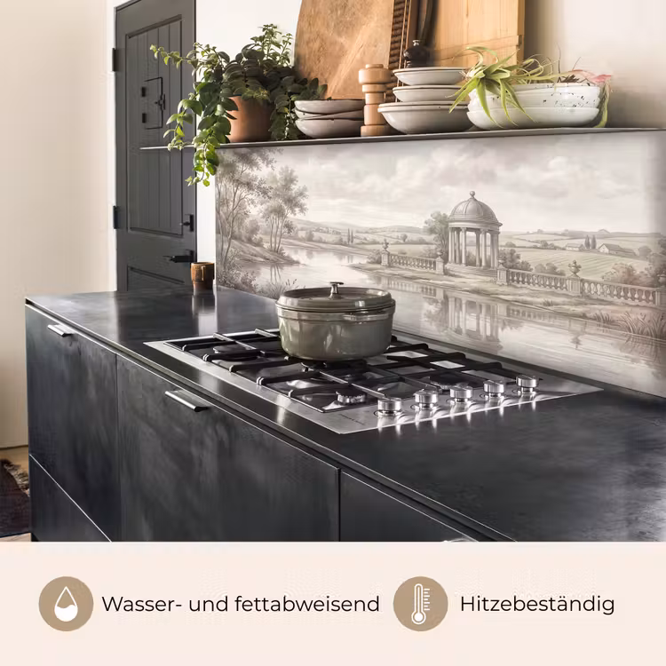 Landschap - Water - Natuur - Sepia keuken achterwand 2 middel -usp_DE