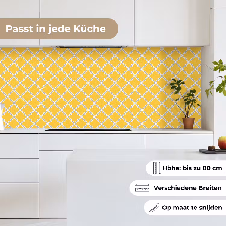 Lantaarn - Arabesk - Elegant - Geel keuken achterwand 2 middel 871 -sfeer4_DE