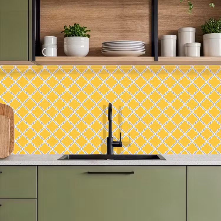 Lantaarn - Arabesk - Elegant - Geel keuken achterwand 2 middel 871 -sfeer3