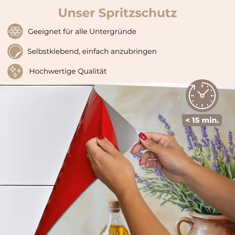 Lavendel - Brood - Stilleven keuken achterwand spatscherm klein -spatscherm_DE