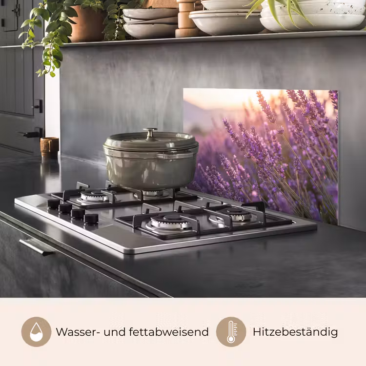 Lavendel - Paars - Zonlicht keuken achterwand spatscherm klein -usp_DE