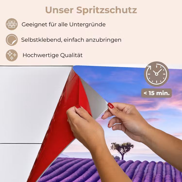 Lavendel - Natuur - Paars - Bomen - Bloemen keuken achterwand spatscherm klein -spatscherm_DE