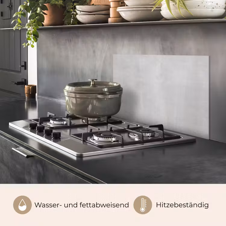 Zacht Betonnen Fluistering keuken achterwand spatscherm klein -usp_DE