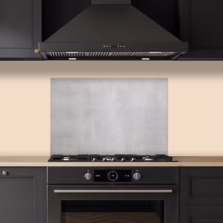 Zacht Betonnen Fluistering keuken achterwand spatscherm klein -sfeer1