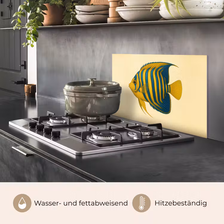 Felgeel - Vis - Strepen - Vinnen keuken achterwand spatscherm klein -usp_DE