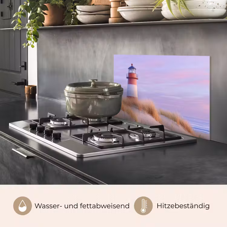 Vuurtoren - Duinen - Zonsondergang keuken achterwand spatscherm klein -usp_DE