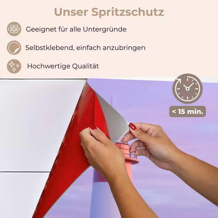 Vuurtoren - Duinen - Zonsondergang keuken achterwand spatscherm klein -spatscherm_DE