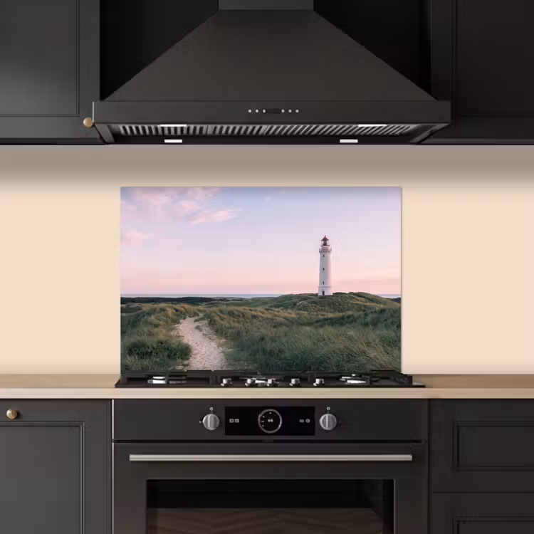 Vuurtoren - Duinlandschap - Zee keuken achterwand spatscherm klein -sfeer1