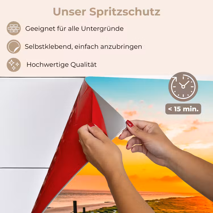 Vuurtoren - Natuur - Zon - Landschap - Gras - Strand - Zee keuken achterwand spatscherm klein -spatscherm_DE