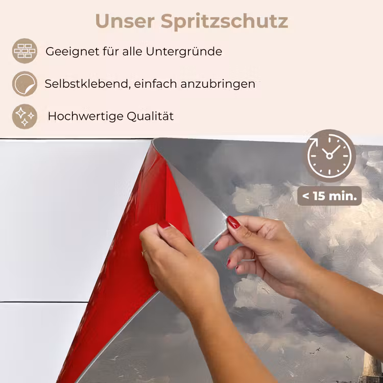 Vuurtoren - Golven - Storm keuken achterwand spatscherm klein -spatscherm_DE