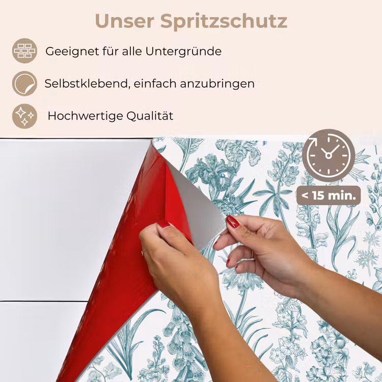 Lovely - Garden - Emerald keuken achterwand spatscherm klein 900 -spatscherm_DE