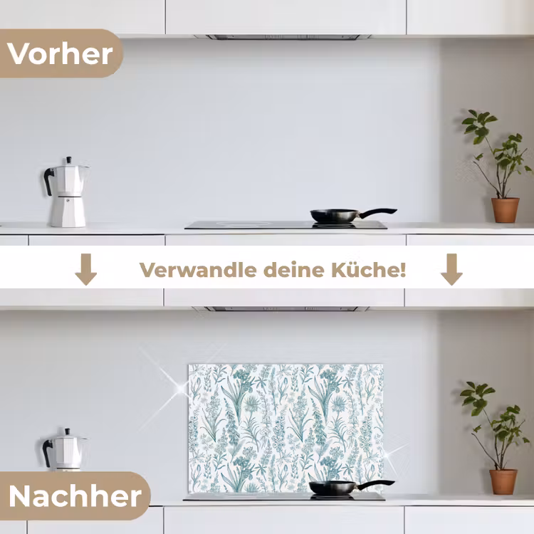 Lovely - Garden - Emerald keuken achterwand spatscherm klein 900 -voor_na_DE