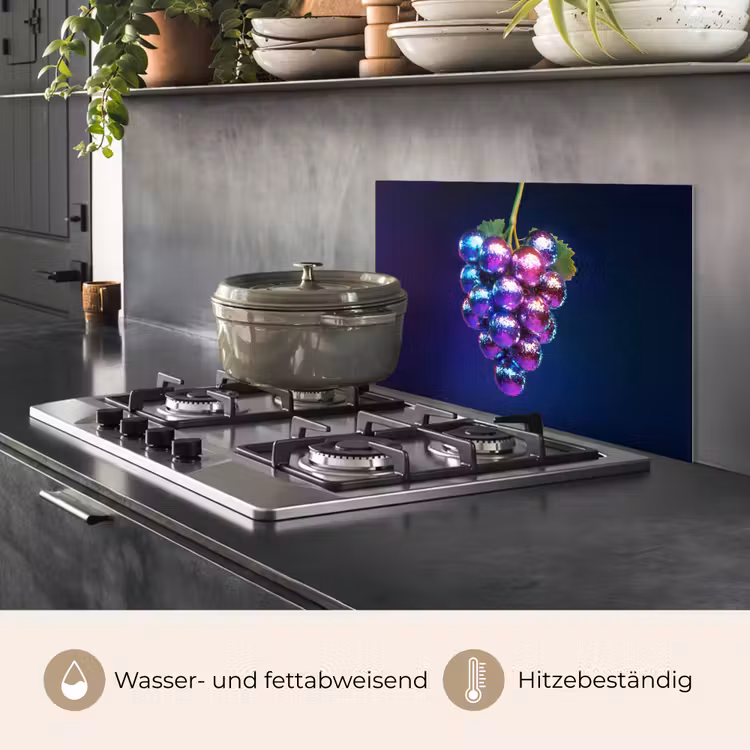 Paars - Disco - Feest - Druif keuken achterwand spatscherm klein -usp_DE