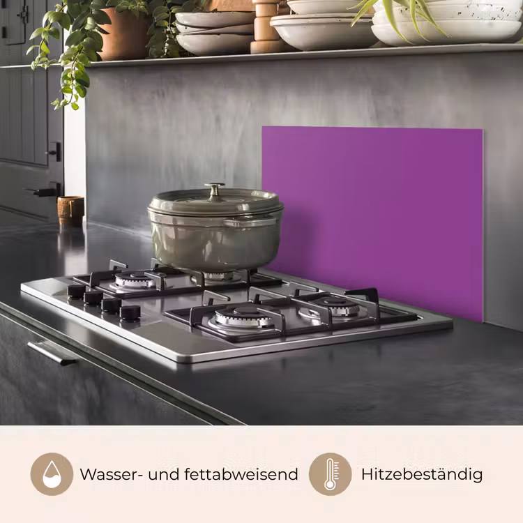 Paars - Kleuren - Effen keuken achterwand spatscherm klein 900 -usp_DE