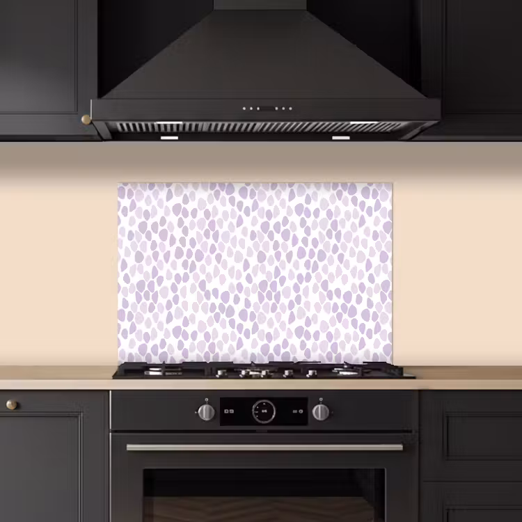 Paars - Vormen - Patroon keuken achterwand spatscherm klein 900 -sfeer1