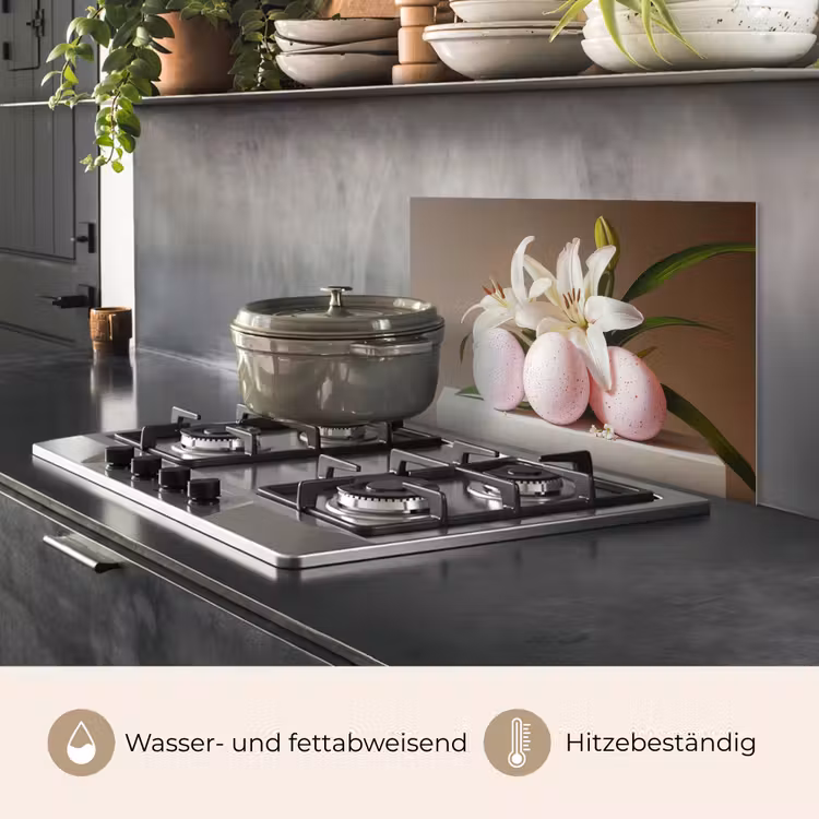Lelies - Eieren - Pasen keuken achterwand spatscherm klein -usp_DE