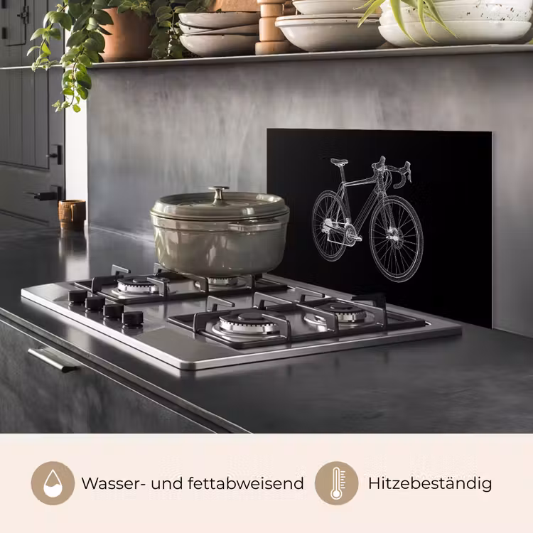 Lijnen - Illustratie - Wit keuken achterwand spatscherm klein -usp_DE