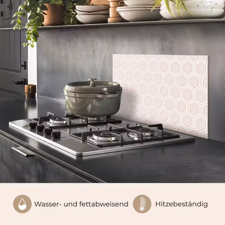 Lijnen - Patroon - Symmetrisch keuken achterwand spatscherm klein 900 -usp_DE