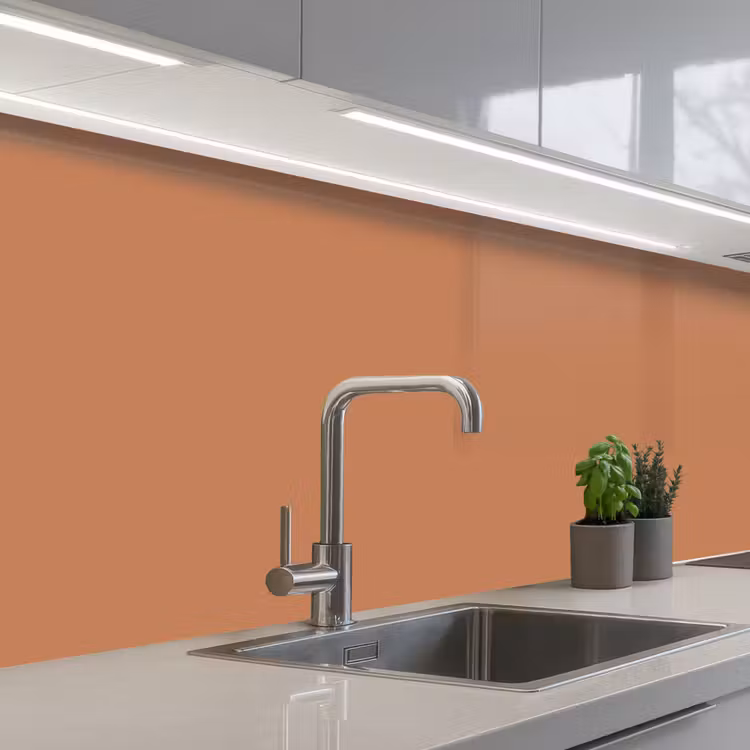 Little - Italy - Oranje keuken achterwand 2 middel 871 -3d_schuin