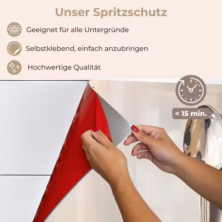 Lepel - Verf - Zilver keuken achterwand spatscherm klein -spatscherm_DE