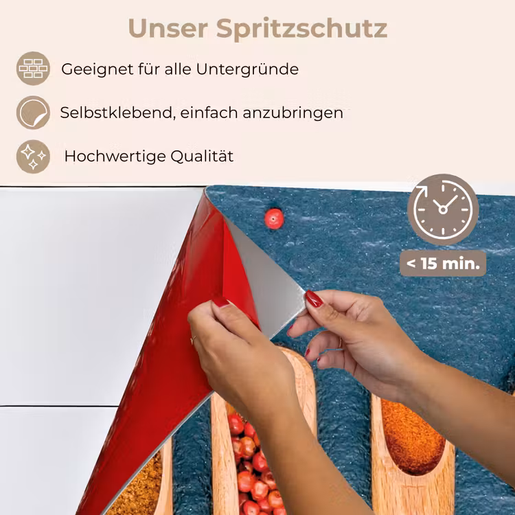 Lepels - Hout - Kruiden - Specerijen keuken achterwand spatscherm klein -spatscherm_DE