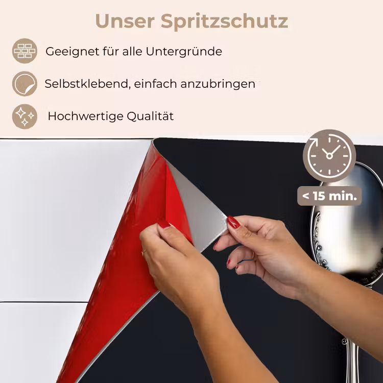 Lepel - Zilver - Metaal keuken achterwand spatscherm klein -spatscherm_DE
