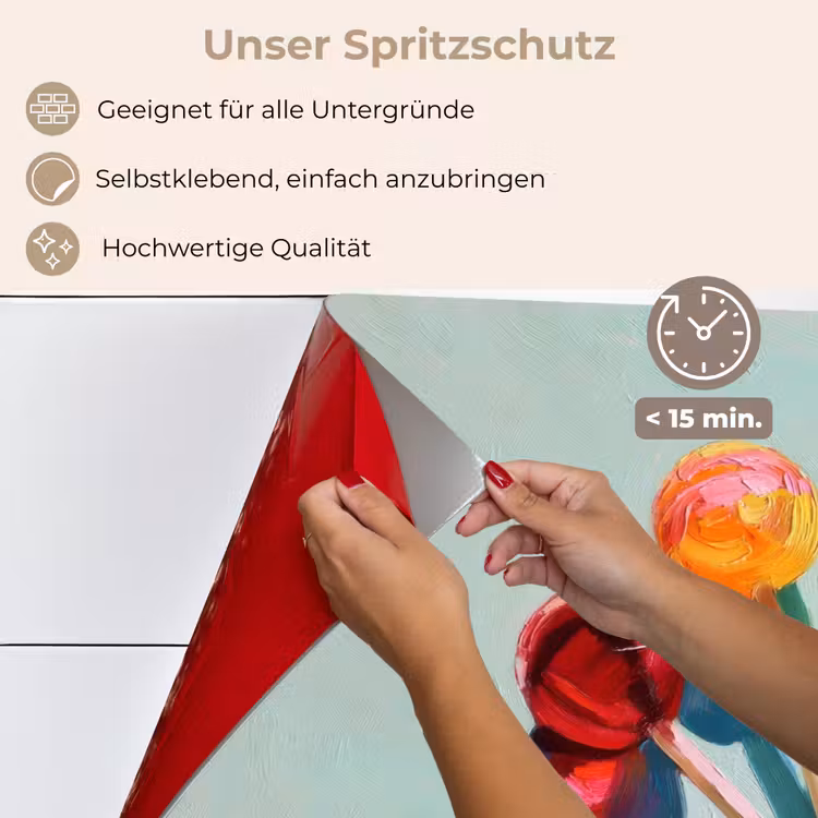 Lollys - Schaduw - Drie - Blauw keuken achterwand spatscherm klein -spatscherm_DE