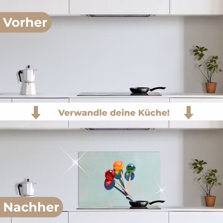 Lollys - Schaduw - Drie - Blauw keuken achterwand spatscherm klein -voor_na_DE