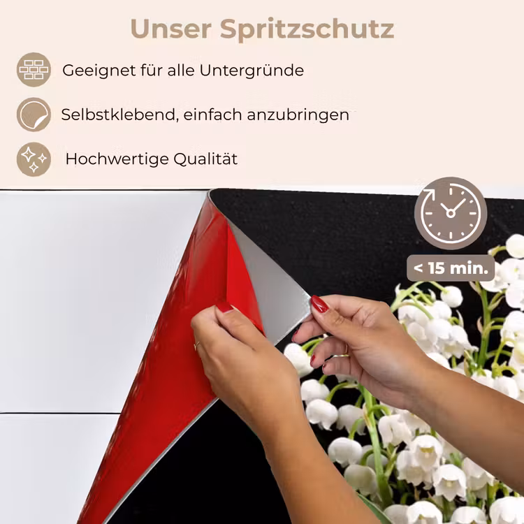 Lelietjes van dalen - Bloemen - Stilleven - Flora keuken achterwand spatscherm middel -spatscherm_DE