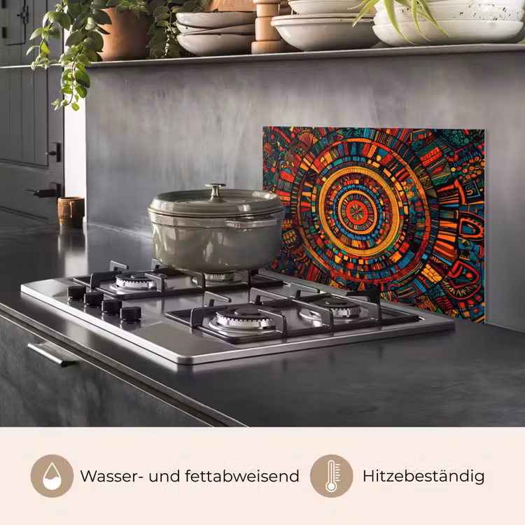Mandala - Cirkels - Patronen keuken achterwand spatscherm klein -usp_DE