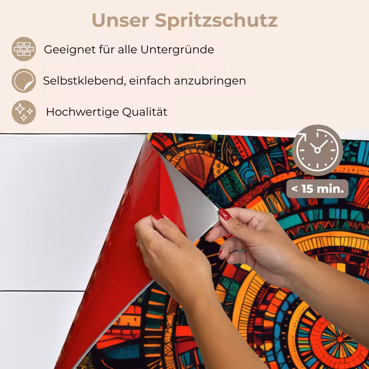 Mandala - Cirkels - Patronen keuken achterwand spatscherm klein -spatscherm_DE