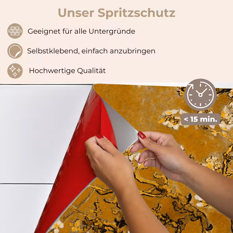 Amandelbloesem - Kunst - Van Gogh - Goud keuken achterwand spatscherm klein -spatscherm_DE