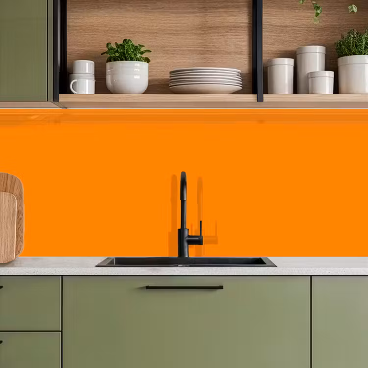 Marigold - Glow - Oranje keuken achterwand 2 middel 871 -sfeer3