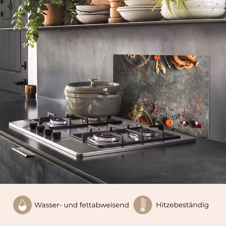 Marmer - Groente - Herfst - Pompoen - Rustiek - Kruiden keuken achterwand spatscherm klein -usp_DE