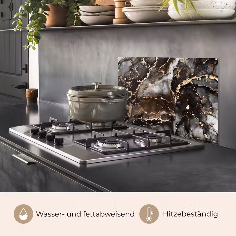 Marmer - Goud - Glitter - Luxe keuken achterwand spatscherm klein -usp_DE