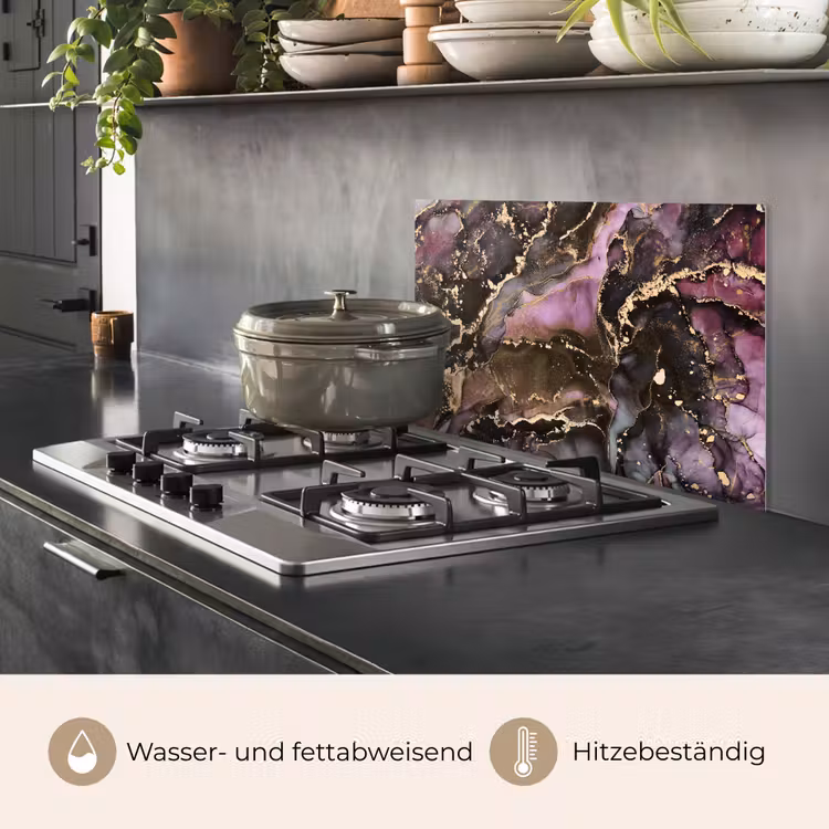 Marmer - Gold - Steen - Abstract keuken achterwand spatscherm klein -usp_DE