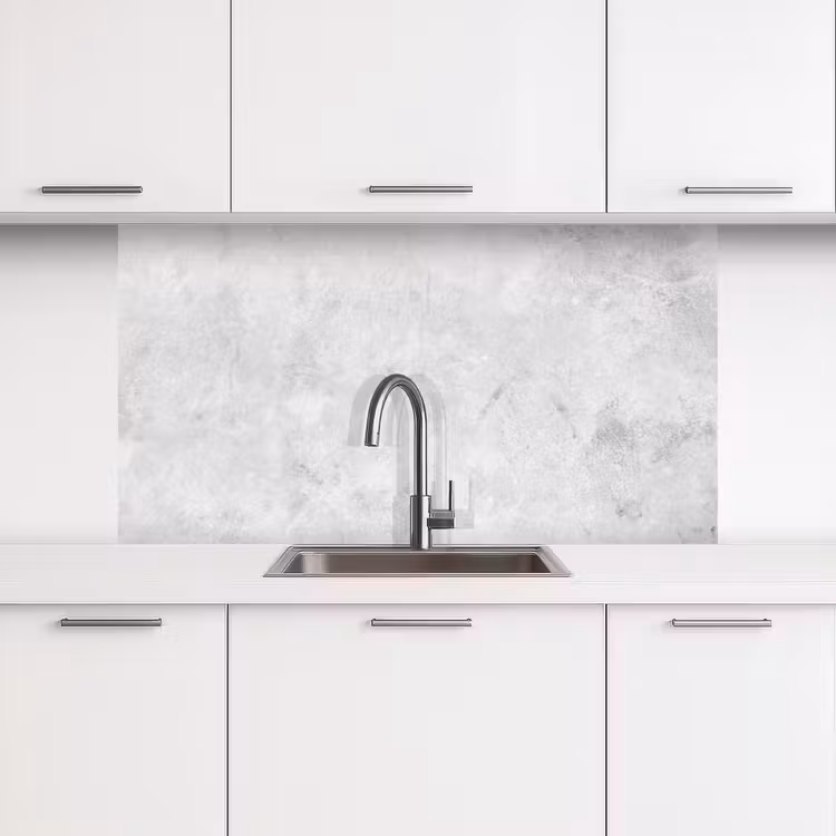 Marmer - Textuur - Grijs - Marmerlook keuken achterwand 2 middel -3d