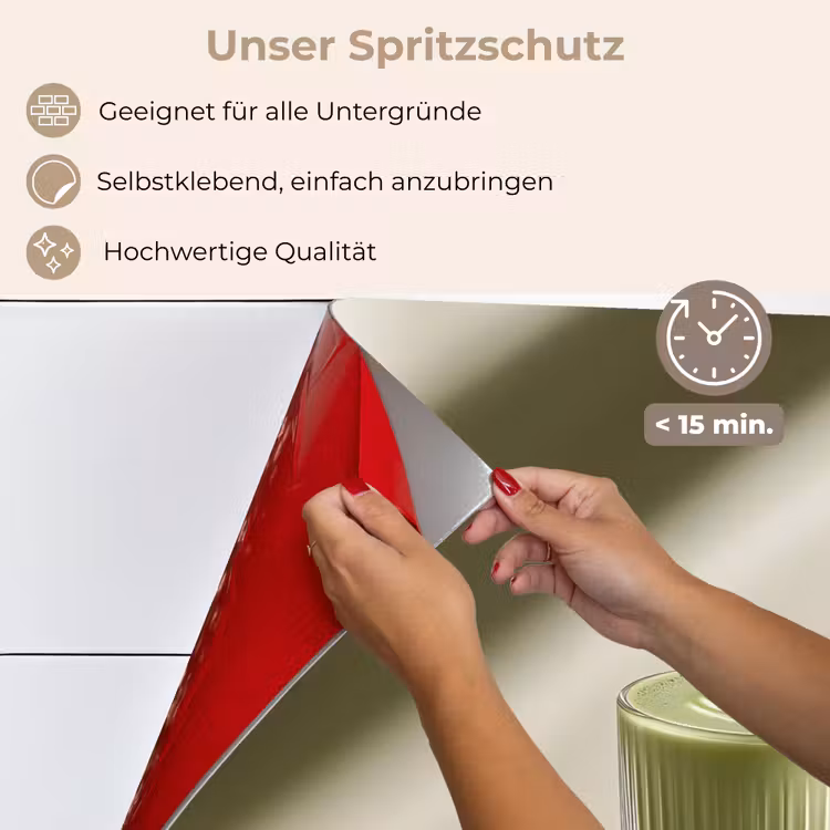 Matcha - Glas - Groen - Minimalistisch keuken achterwand spatscherm klein -spatscherm_DE