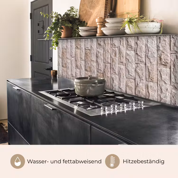 Muur - Steen - Ruw - Beige - Textuur keuken achterwand 2 middel -usp_DE