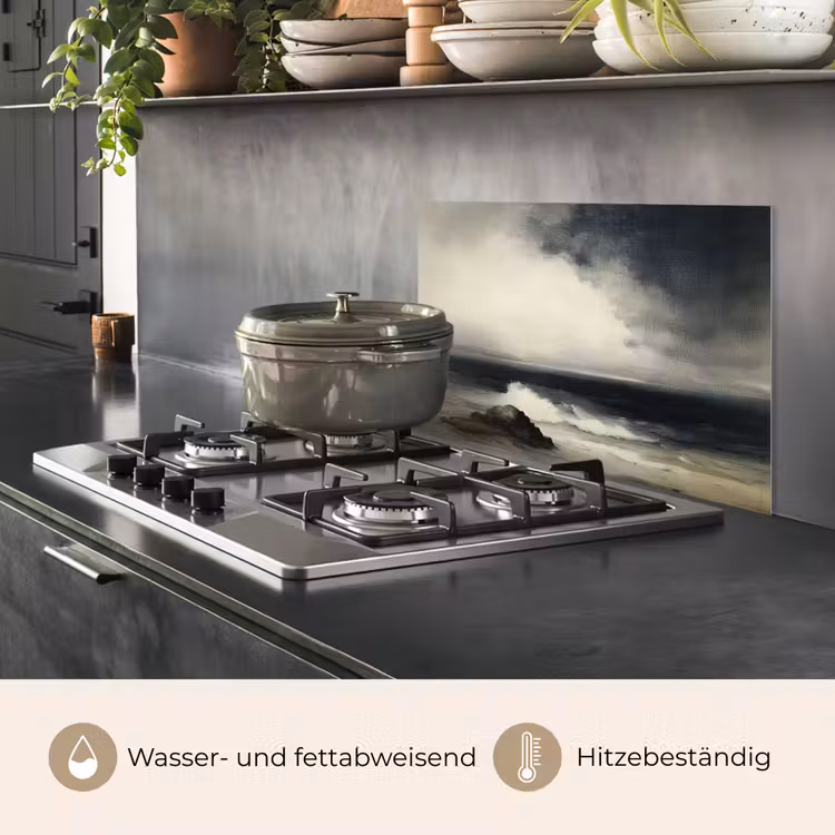 Zee - Rotsen - Storm keuken achterwand spatscherm klein -usp_DE