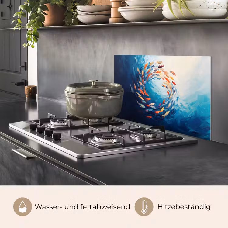 Zee - Vissen - Kleurrijk - Dynamisch keuken achterwand spatscherm klein -usp_DE