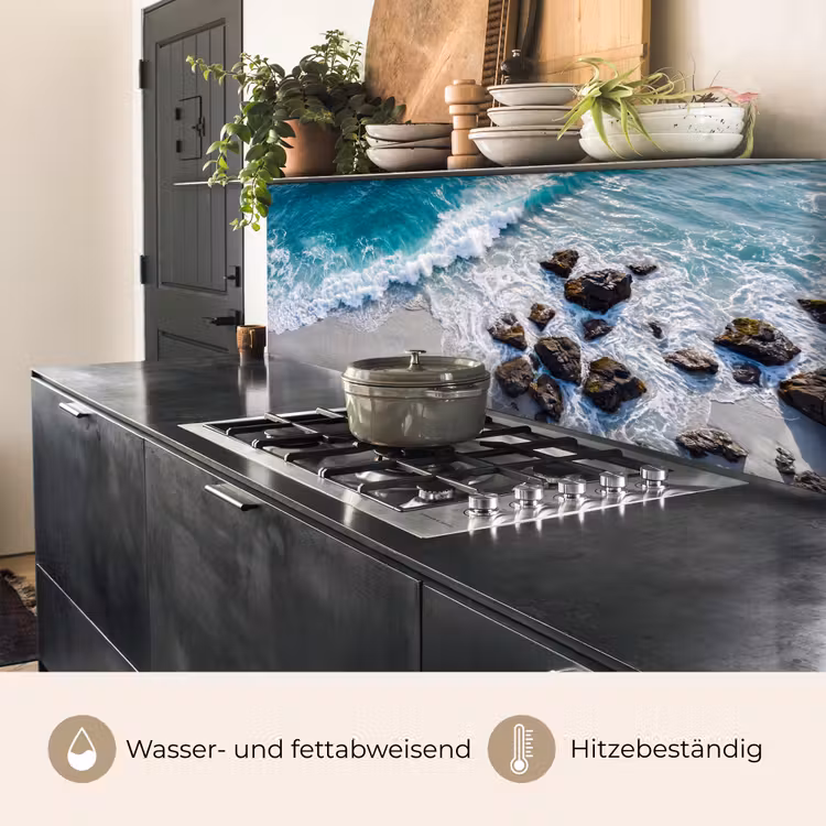 Zee - Golf - Strand - Natuur - Blauw keuken achterwand 2 middel -usp_DE
