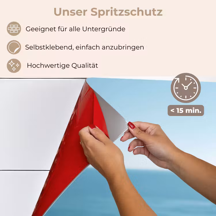 Zee - Koffiekopjes - Zomers keuken achterwand spatscherm klein -spatscherm_DE
