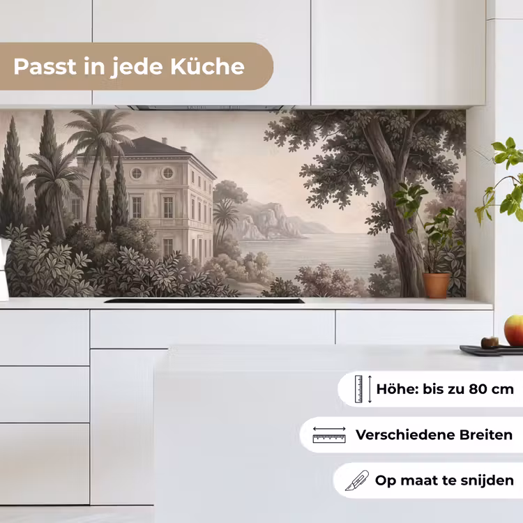 Zee - Villa - Beige keuken achterwand 2 middel -sfeer4_DE